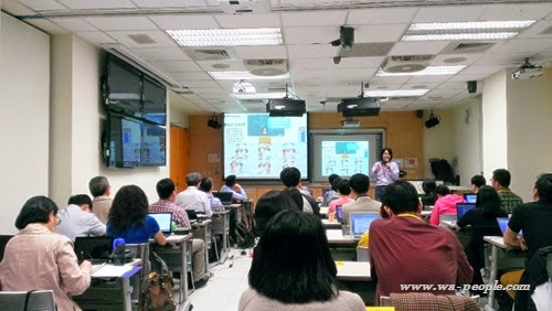 圖說：台大「e-Professor 培訓課程」讓教師運用教學數位科技，由電機系葉丙成副教授，主講「翻轉教室」教學法。