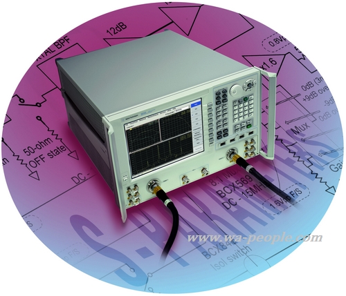 圖說：Agilent 網路分析儀，雜訊頻率延伸到50 GHz。