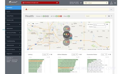 圖說：Ruckus Wireless SmartZone作業系統3.5版提供更新及更先進的功能界面。