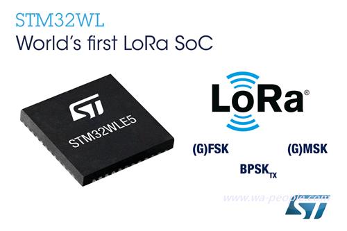 圖說：意法半導體推出STM32WLE5系統晶片，加速LoRa IoT智慧裝置開發。