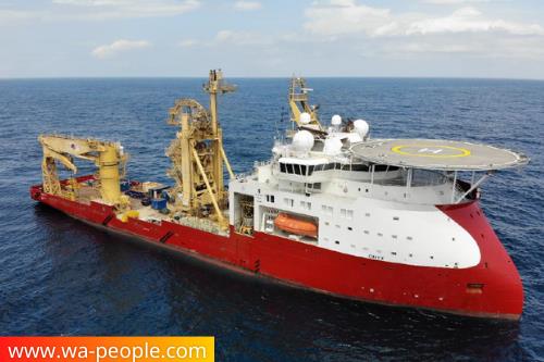 圖說：東方風能新購入Polar Onyx （北極瑪瑙號），預計改裝為海底電纜鋪設船。圖片提供：東方風能）